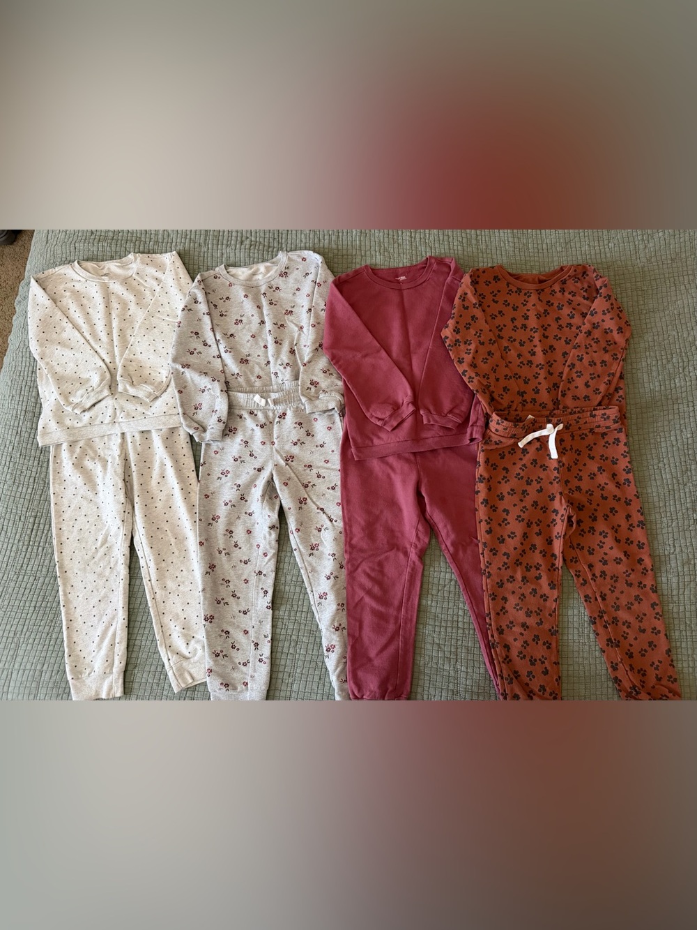 Girls matching sweater and jogger set Size 5 Bundle
